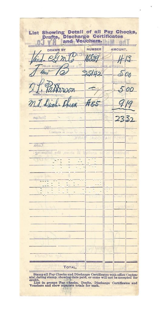 The Midland Terminal Railway Company Colorado Remittance Slip 1902 ...